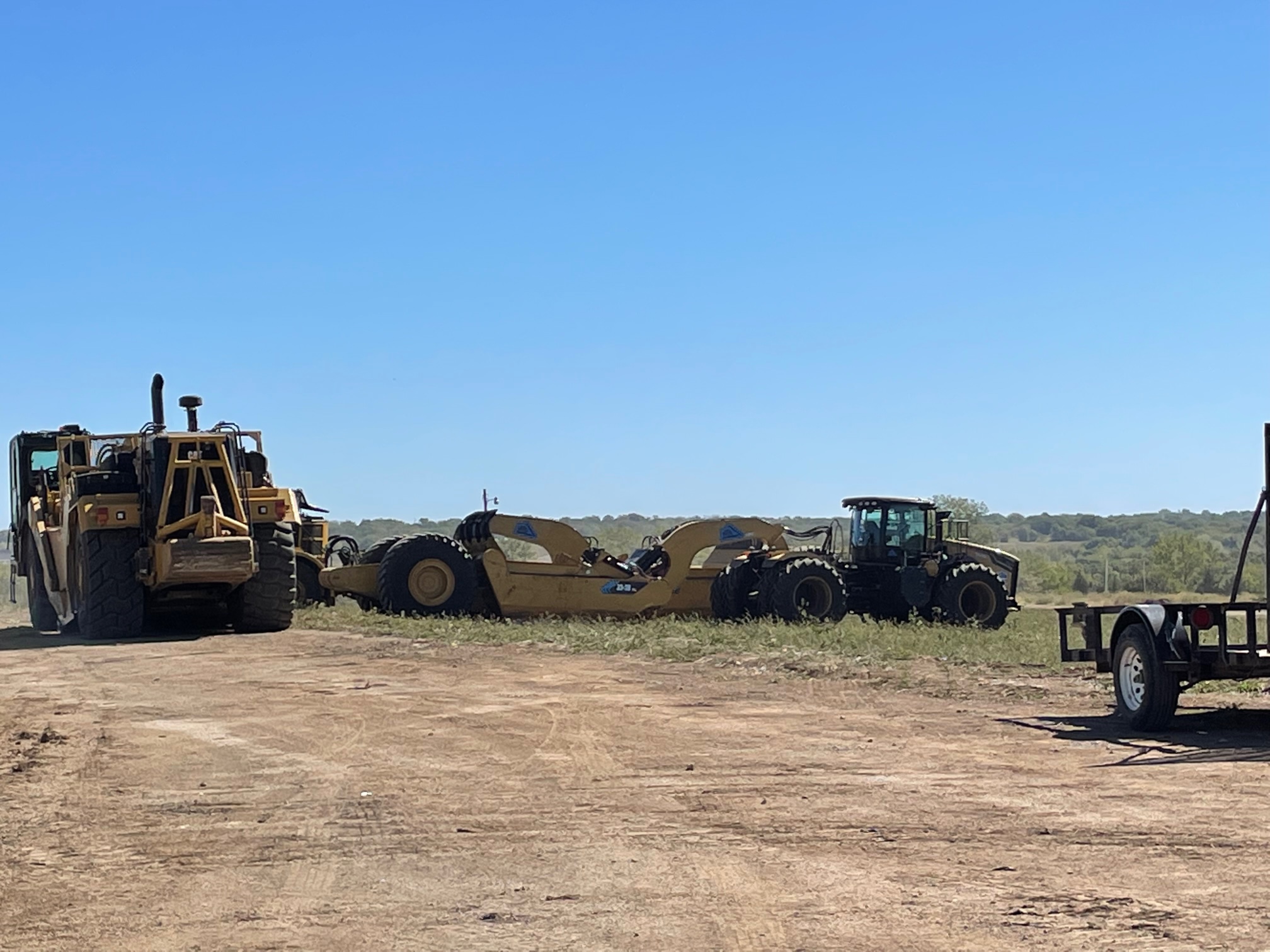 Excavators begin ground breaking for the new Panasonic EV battery facility in De Soto, Kansas