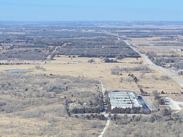 Overhead shot of the site for the new EV battery facility in De Soto, Kansas