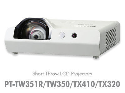 PT-TW350U 3,300 Lumens/WXGA/Short Throw Projector / PT-TW350