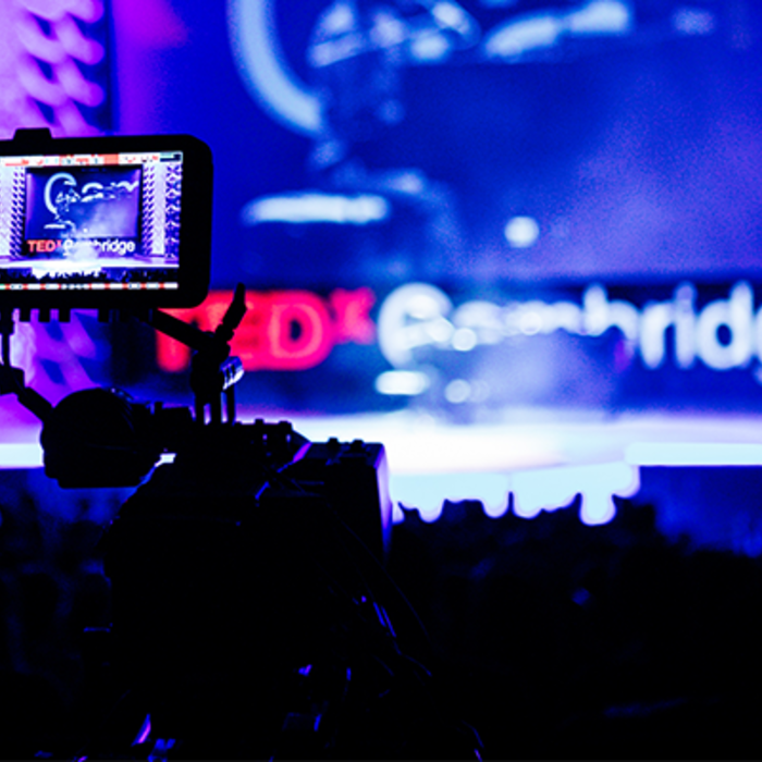 TedX Live Production Live 4K cinematic live projector IMAG production Cinelive varicam LT eva1 aw-ue150
