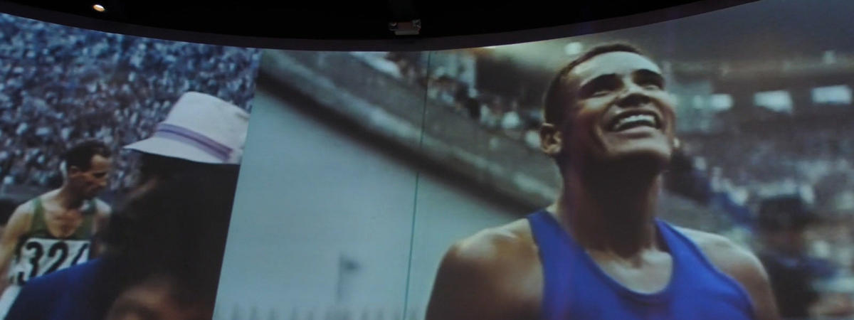 Panasonic's display at the US Olympic Training Center